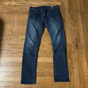 AXEL Slim Stretch Jeans - Dark Indigo Wash Denim - 32x34 - Men's Slim Fit Pants